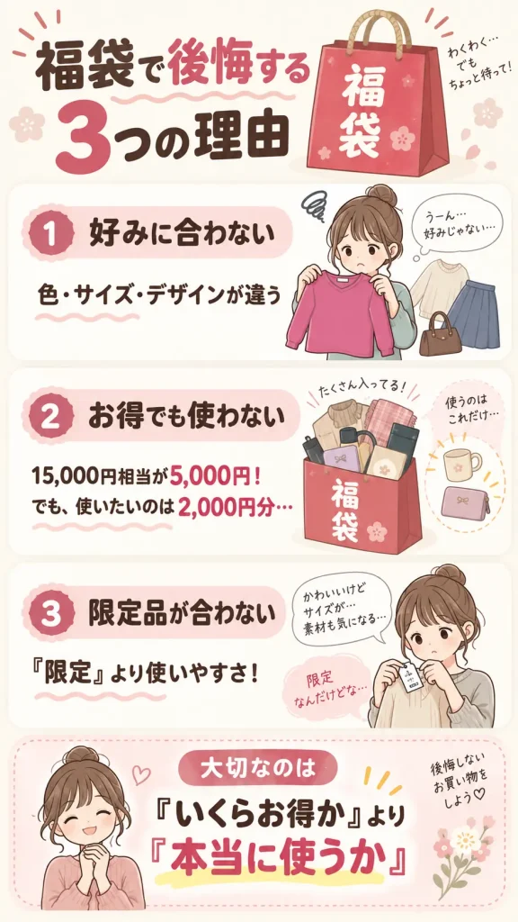 福袋で後悔しないための3つの理由