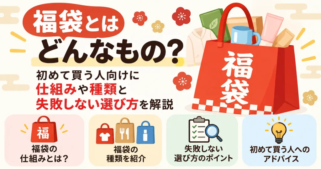 福袋とはどんなもの？初めて買う人向けに仕組みや種類と失敗しない選び方を解説